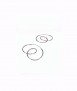 Orbit earrings, silver