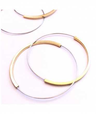 Reflex earrings, small. Gold