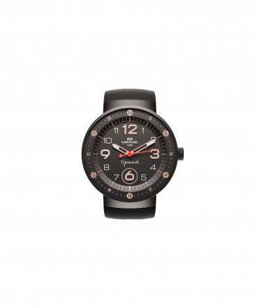 Rellotge Montjuïc Speed Elegance, negre i rose gold 