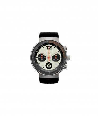 Reloj Montjuïc Speed Chronograph, beige y negro