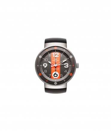 Reloj Montjuïc Speed Sport, negro y naranja