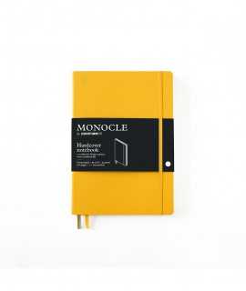 Libreta Monocle B5. Tapa dura amarillo. Acabado puntos