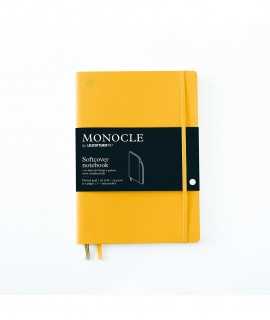 Monocle B5 notebook. Yellow soft lid. Stitch finish