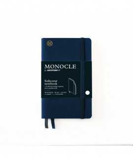Libreta Monocle A6. Tapa blanda azul marino. Acabado puntos