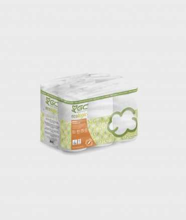 Papel Higiénico reciclado GC Ecologic+, 12 rollos