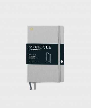 Libreta Monocle B6. Tapa dura gris. Acabado puntos