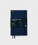 Monocle Wallet B6 notebook. Navy blue hardcover. Stitch finish