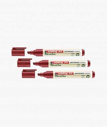Rotulador permanente 22 EcoLine, rojo