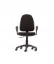 Silla RD930 con brazos, Negra