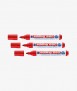 edding marker for whiteboard 660 red color round tip 3 mm.