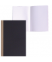 Libreta cartoné design, DIN A6. Tapa de color negro