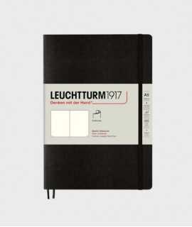 Libreta Medium A5. Tapa blanda negro. Acabado liso
