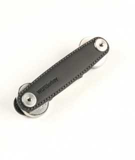 Keychain WUNDERKEY Classic leather, black
