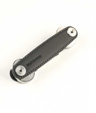 Llavero Wunderkey Classic piel, negro