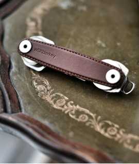 Keychain WUNDERKEY Classic leather, marr or