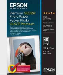 Papel fotográfico Epson Premium Glossy 10X15 cm, 40 hojas