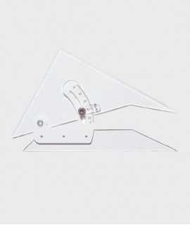 Escaire graduable de 25 cm.