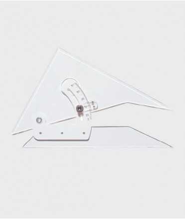 Escaire graduable de 25 cm.