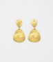 Lotus earrings, gold