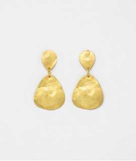 Lotus earrings, gold