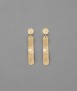 Mintaka earrings, gold