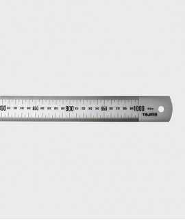 Metal ruler, 100 cm.