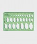 Ellipse template, 20 cm.