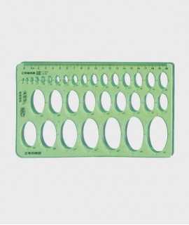 Ellipse template, 20 cm.