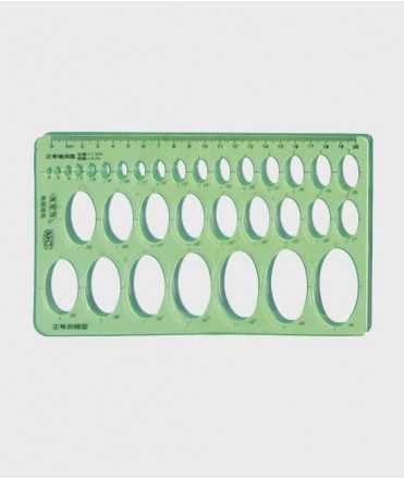 Ellipse template, 20 cm.
