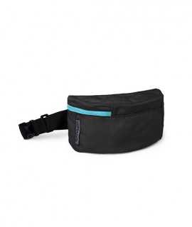 U7 Urban Fanny Pack, Black and Sky Blue