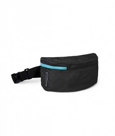 U7 Urban Fanny Pack, Black and Sky Blue