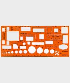 Plantilla muebles dormitorio, 1:5