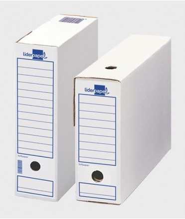 Definitive file box Folio. Dimensions: 36.5x25.1x10 cm. White