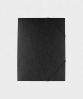 Carpeta con gomas. 35x25 cm. Color negro. 5 unidades