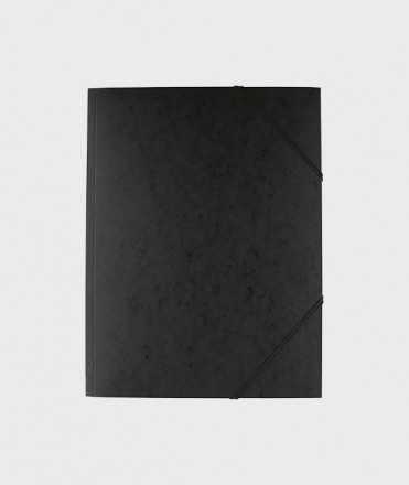 Carpeta amb gomes, negre. Mida foli. 5 unitats