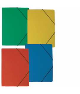 Carpeta con gomas, azul. Medida folio. 5 unidades