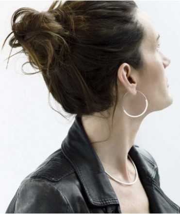 Pendientes Reflex, grandes. Plata