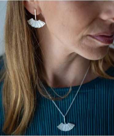Pleated Earrings