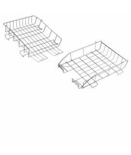 Chrome grid tray. Size: 37x27.5 cm.