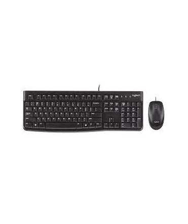 Teclado y ratón Logitech con cable USB MK120