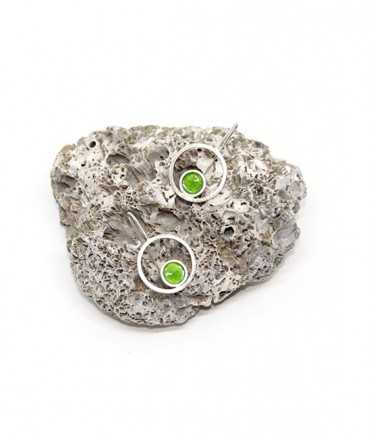 Circle Line earrings, long