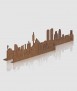Skyline Barcelona, 25 cm. Óxido