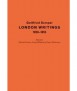 London Writings 1850-1855