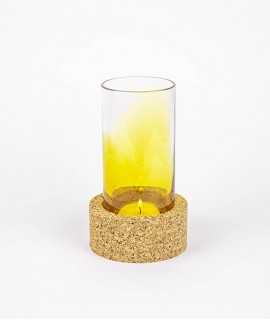 Volto Candle Holder, Yellow