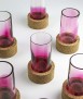 Candle holder Volto, pink