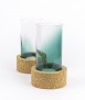 Volto Candle Holder, Green