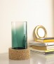 Volto Candle Holder, Green