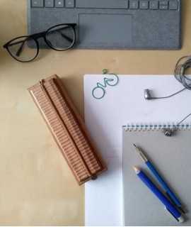 Estuche Entrevetas, Roble y Red gum