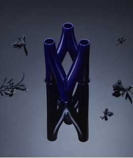 Virgo Vase, Blue