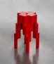Taburete Basalt, Rojo